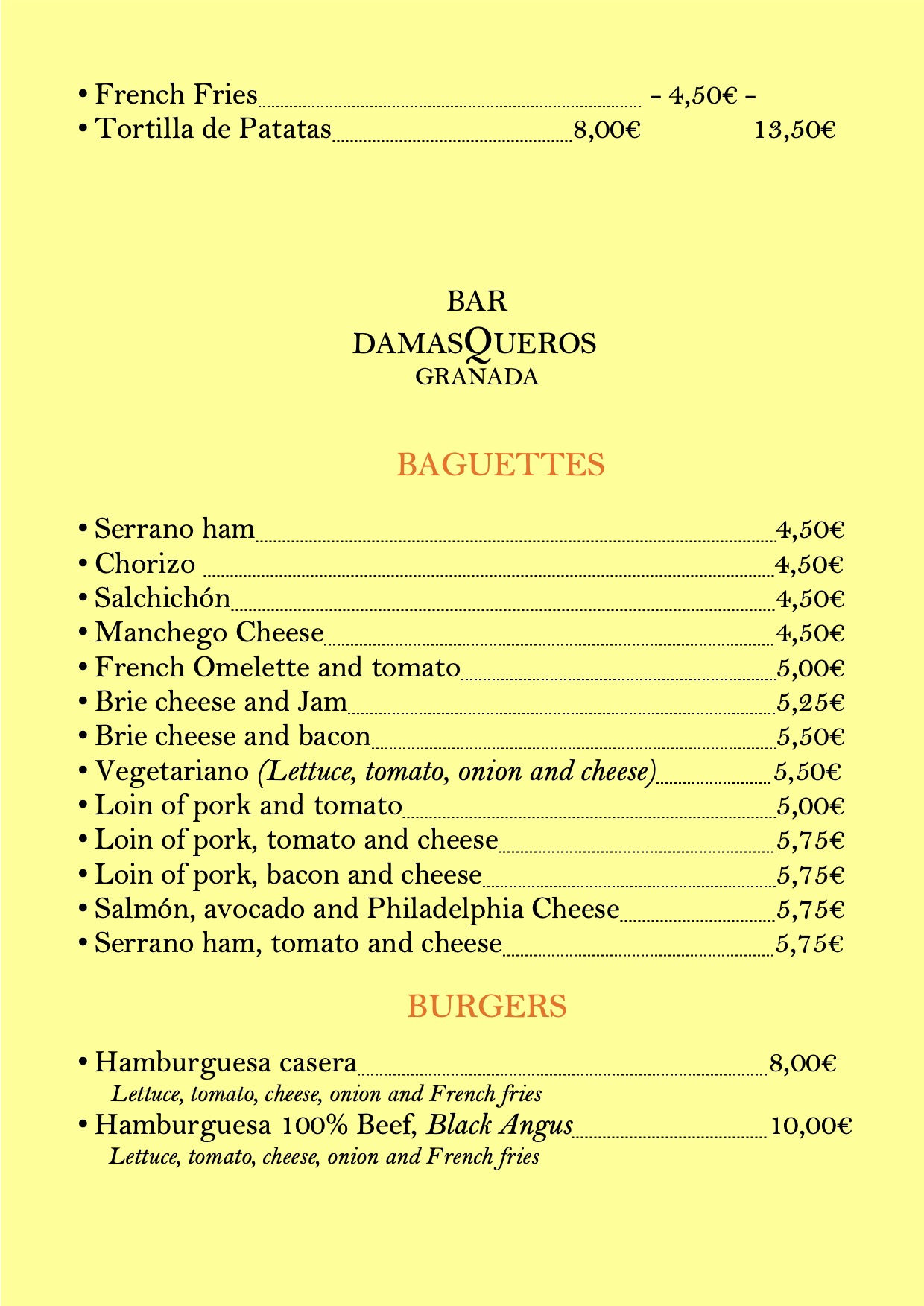 Bar Damasqueros